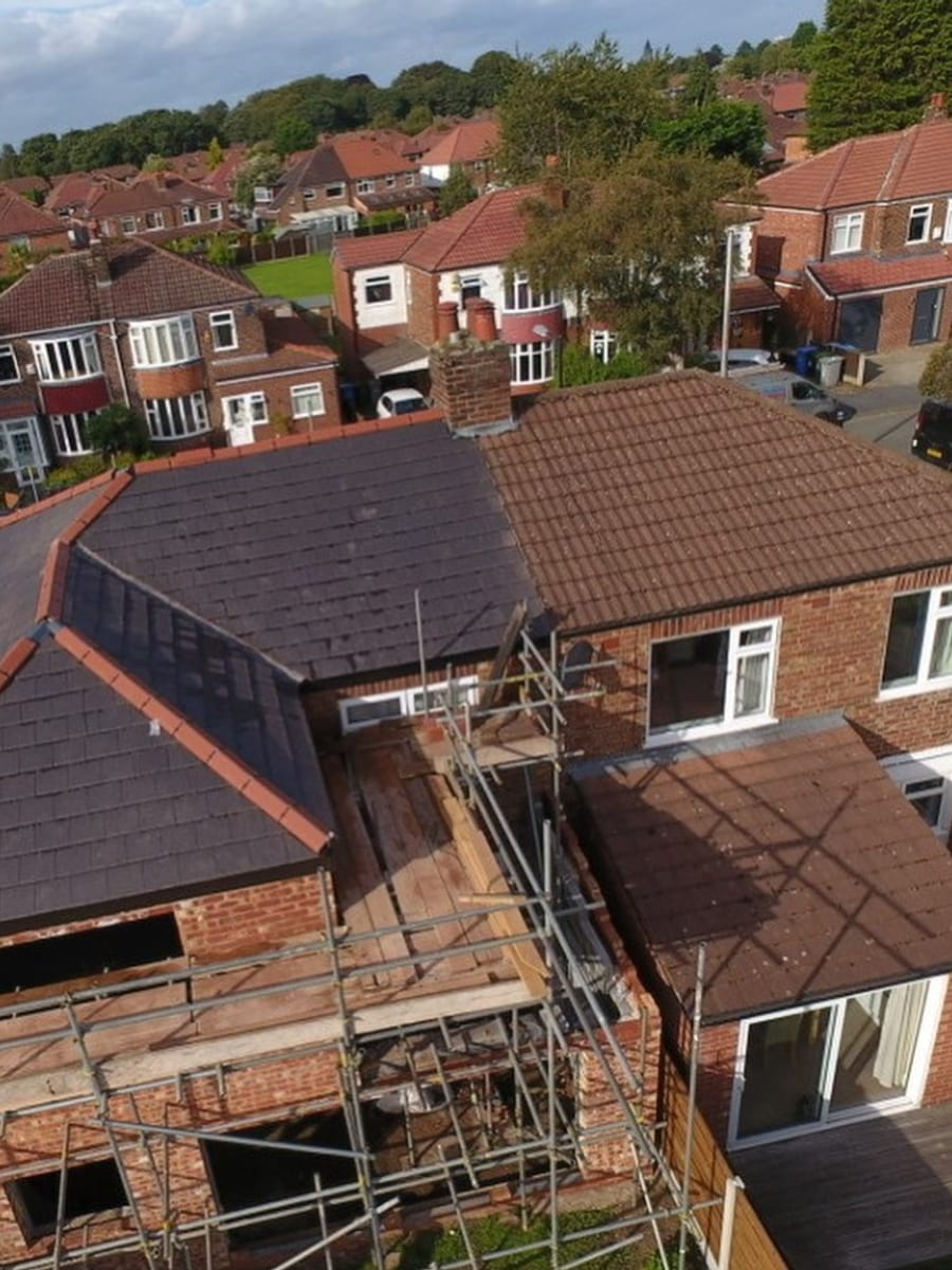 A Regency Roofing job in progress